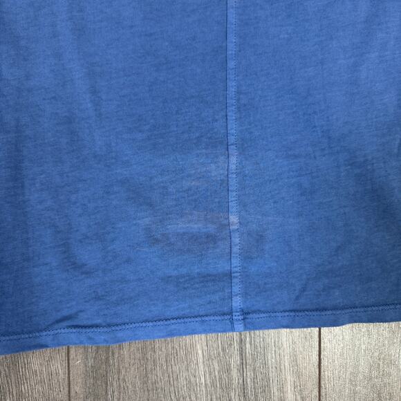 Madewell Essential Slim Tee WMNS S Delphinium Blue Lightweight Cotton Pullover - Picture 7 of 9